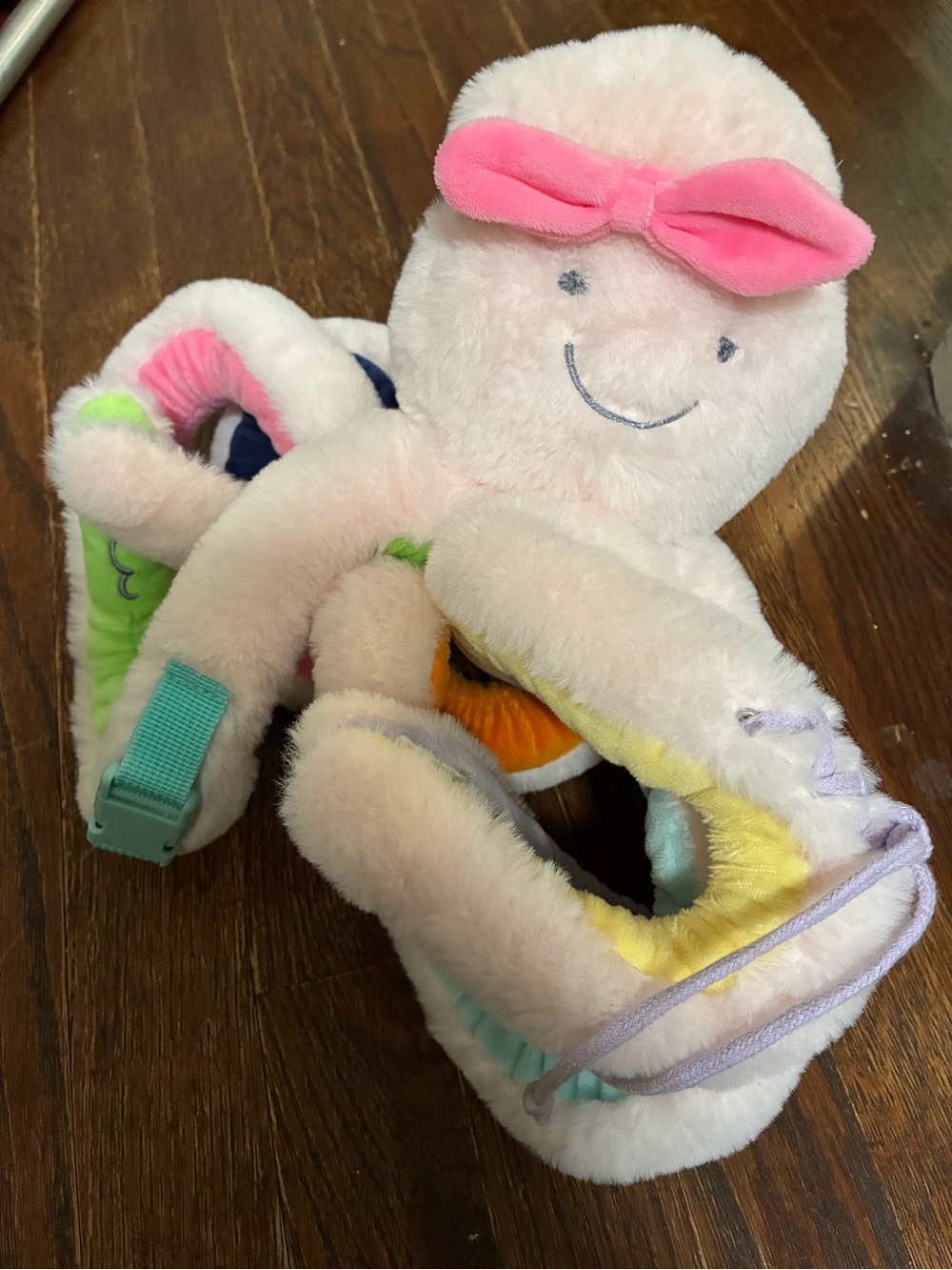 Mud Pie pink octivity pal plush toy